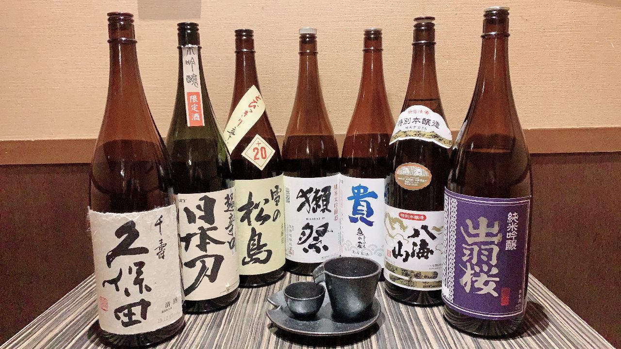 日本酒豊富に揃えてます♪
