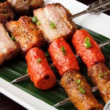 【おすすめ】アジアン肉串4種盛り