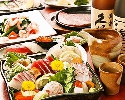 日本海から毎日届く新鮮な魚介で宴会！
≪飲み放題コースあり≫