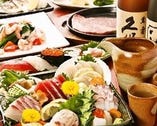 ＊日本海から毎日仕入れる鮮魚＊
宴会料理でも味わえます