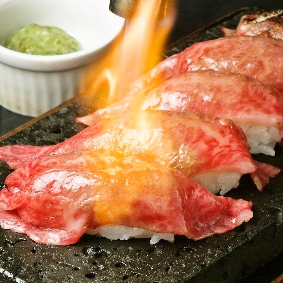 溶岩焼肉ダイニングbonbori渋谷道玄坂店 コース 2h飲放付 ごほうび和牛コース 全9品 和牛上カルビ 和牛ハツ 和牛炙りユッケ 和牛焼寿司迄 和牛尽くし ぐるなび