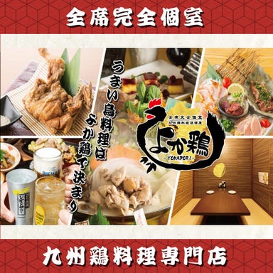 全席完全個室 九州鶏料理居酒屋 よか鶏 周南市徳山店 メニューの画像