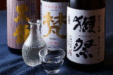 旬の味覚と利き酒師お勧めの日本酒を