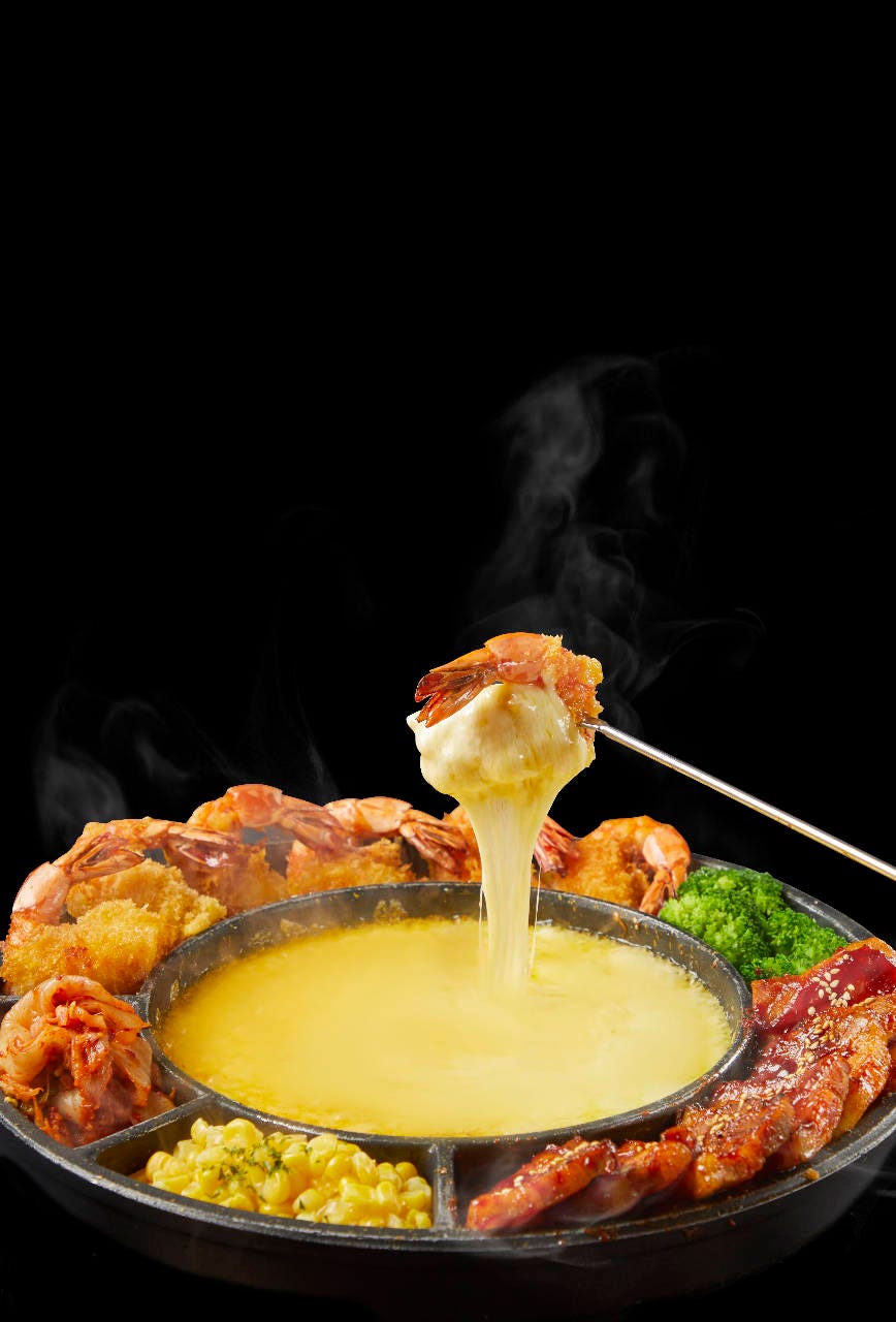 チーズに溺れる えびギョプサル サムギョプサルの食べ放題コースの詳細 チーズ グリルカフェ ジャンブーカ あべのキューズモール店 天王寺 阿倍野 チーズフォンデュ ぐるなび