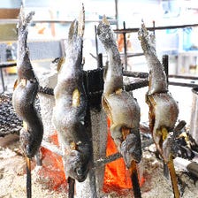 新潟県魚沼市の子持ち鮎など川魚