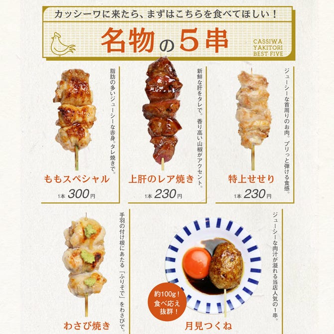 焼鳥とワイン カッシーワ 天王寺店 天王寺 阿倍野 居酒屋 ぐるなび