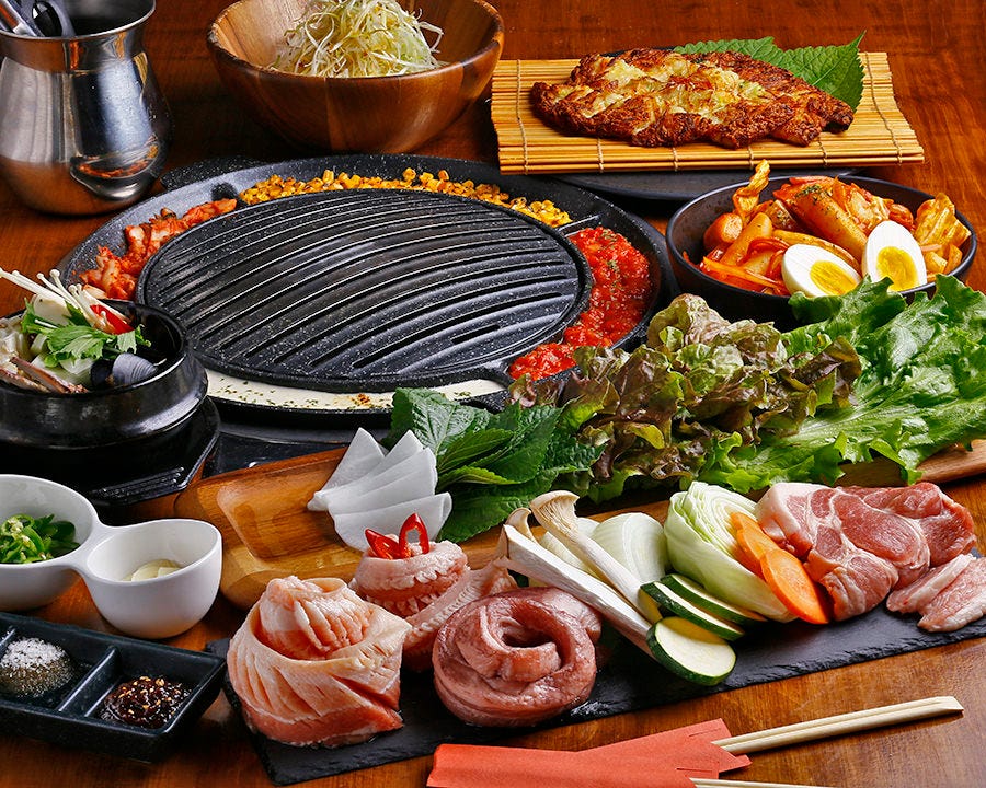 リーズナブル スタンダード サムギョプサル食べ飲み放題コース 120分 3800円 特別価格3300円 の詳細 チーズタッカルビ サムギョプサル Danmired ダンミレッド 心斎橋 心斎橋 韓国料理その他 ぐるなび