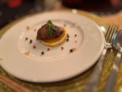 高庵 ＴＯＫＹＯ_果実と白レバーのソテー青森ニンニクのせ