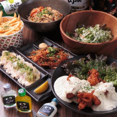 個室×肉問屋直送 精肉屋 横須賀中央駅前店_【3時間飲み放題付き】名物♪チキン南蛮、豚キムチなど全7品定番コース