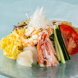 【夏季限定】五目翡翠冷麺セット