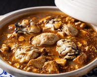 牡蠣の四川麻婆豆腐