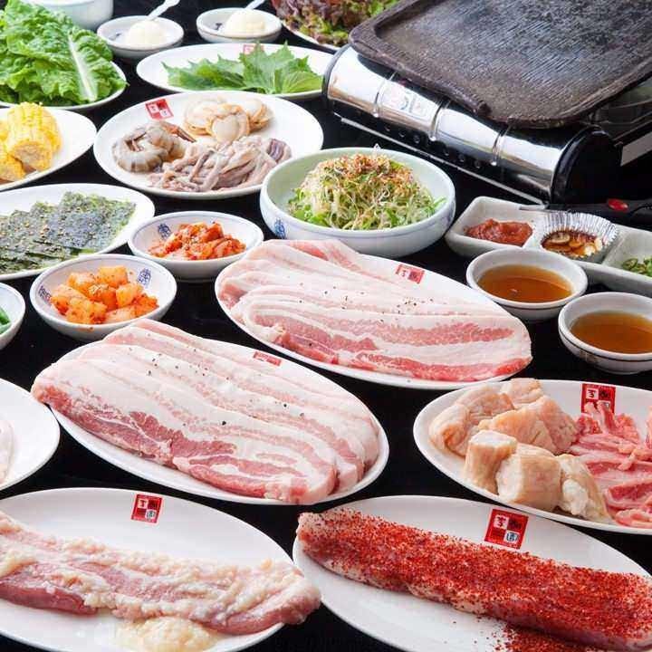 サムギョプサル 韓国料理 李朝園 なんば店 メニュー ｺｰｽ ｻﾑｷﾞｮﾌﾟｻﾙ ぐるなび