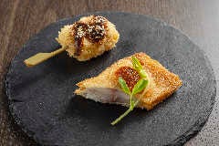 名物レアアジフライと山形豚の串カツ