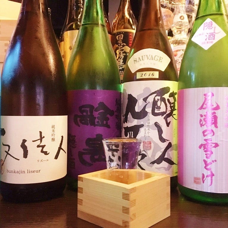 季節によって一番おいしいお酒を月替わりで出しています！