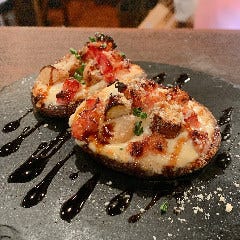椎茸のブルーチーズオーブン焼き