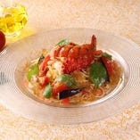 オマール海老とフレッシュトマトの冷製パスタ