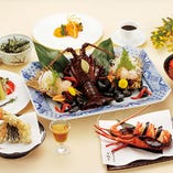 【翡翠（ひすい）】伊勢海老の活造り・天婦羅・季節の焼物など全10品 お昼に豪華なひと時をどうぞ｜ランチ