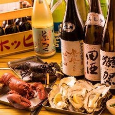 季節の地酒など厳選した日本酒あり
