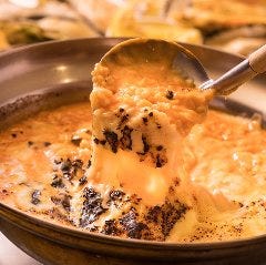 海老の出汁で作る〆のチーズリゾットは絶品です!