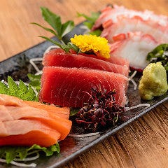 【個室居酒屋】 団欒 ～だんらん～ 仙台一番町店_イチ押し◎鮮魚2種盛りにコク旨 鶏ちゃん焼き【満喫コース】2時間飲み放題 8品 3,500円 宴会 飲み会