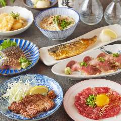 【個室居酒屋】 団欒 ～だんらん～ 仙台一番町店_金華サバや牡蠣、牛タンの炙り焼き【東北・仙台名物堪能コース】 2.5時間飲み放題 9品 5,000円
