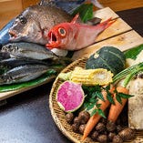 オクシズ野菜としずまえ鮮魚をお楽しみください