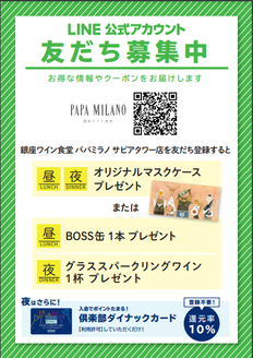 銀座ワイン食堂 パパミラノ サピアタワー店 メニュー ランチ ぐるなび