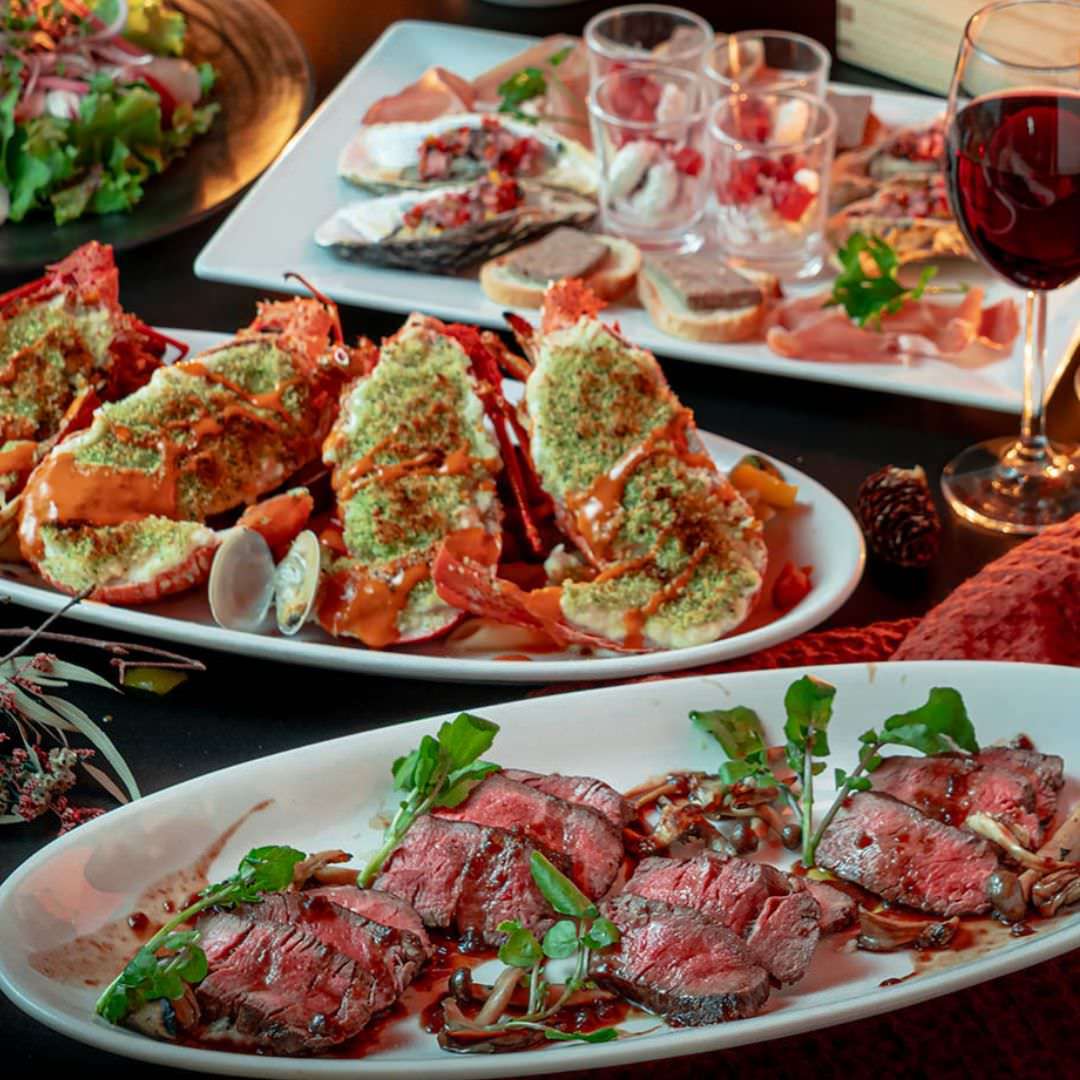 銀座ワイン食堂 パパミラノ サピアタワー店_『牛フィレのステーキ』『ロブスターのグリル』の２大メイン！