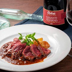 銀座ワイン食堂 パパミラノ サピアタワー店_牛肉のビステッカ　グリーンペッパーソース