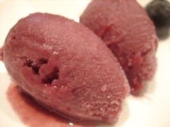 赤ワインと(?)のソルベ