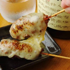 粗挽き手ごねつくね（二本入り）&nbsp;・月見・おろし・チーズ