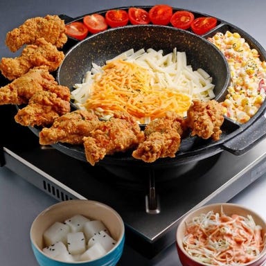 Love chicken by Danmi 韓国料理 チキン チーズ 難波  コースの画像