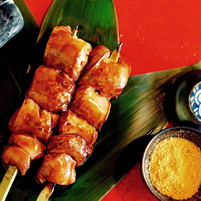 とろとろ白レバー 串焼家 夢丸 大和 座間 焼き鳥 ぐるなび