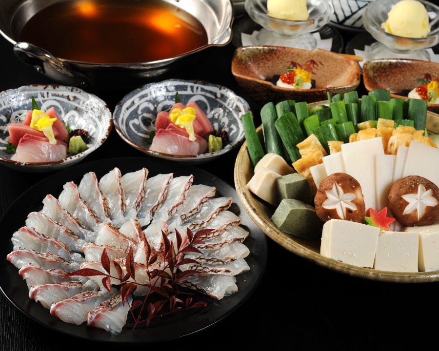 蕪屋名物 鯛しゃぶ鍋 飲み放題90分 5500円税込 期間限定で2名様から利用ok の詳細 蕪屋 祇園 おばんざい ぐるなび