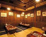 勝平得之の部屋。 くつろぎの座敷で秋田郷土料理を。