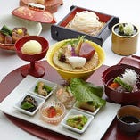 旬食材を使ったメニューをご提供する『和食コース』は人気