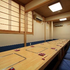 すし処 錦_最大18名様でのご宴会も可能！＜2階 掘りごたつ個室＞