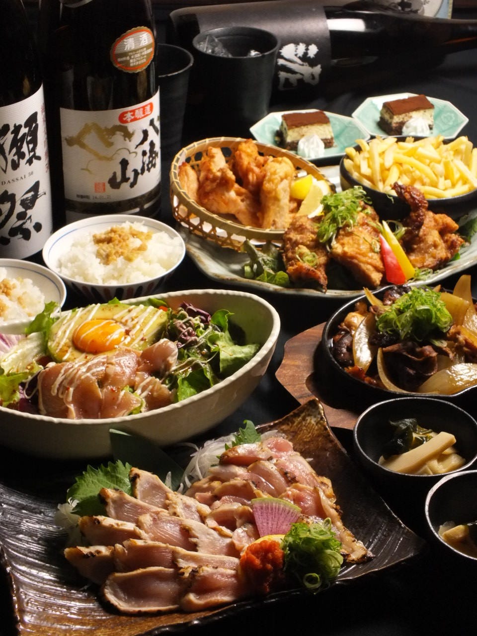 仲間内の飲み会におススメ ２時間飲み放題付 朝引き鶏づくしコース 個別盛りで提供致します の詳細 炉端焼と朝引き鶏 小鉄 なんば 難波 居酒屋 ぐるなび