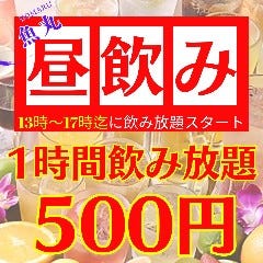 【土・日曜日限定】 昼飲みプラン1時間飲み放題 550円