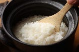 特Aランクの厳選米を使用した土鍋銀シャリ