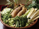 その時期一番美味しい
京食材と四季折々の野菜を使用。