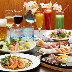 3時間￥3000　創作料理＋食べ飲み放題コース