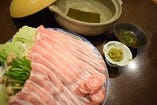 ゆず塩ぽん酢で食べる豚しゃぶ鍋コース（飲み放題付き）