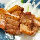 錦雲豚の豚バラ炙り焼き