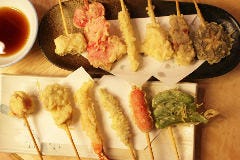 日本酒と串天 座へそ