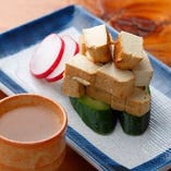 味噌豆腐の燻製