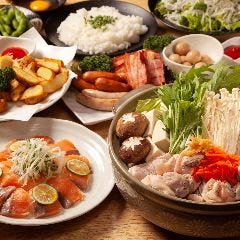【鶏鍋コース】2時間飲み放題付き 全7品　4,400円