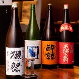 日本酒は季節に合わせて入れ替えております！