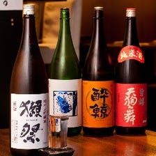 獺祭などの日本酒も飲み放題で◎