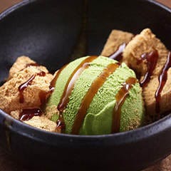 完全個室 地鶏焼き鳥と築地海鮮 創作居酒屋 よりみち 新橋店_抹茶アイス